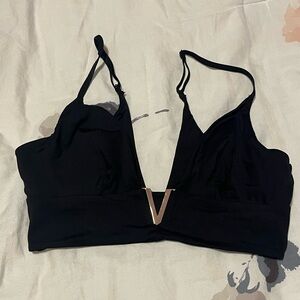 Victoria’s Secret Bralette - Black bralette with rose gold hardware